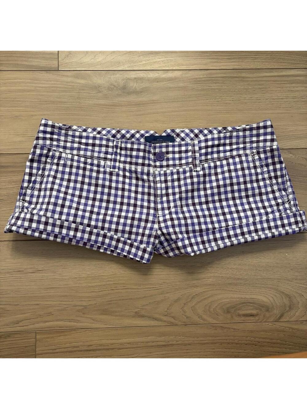 Y2K PREPPY PLAID MICRO SHORTS